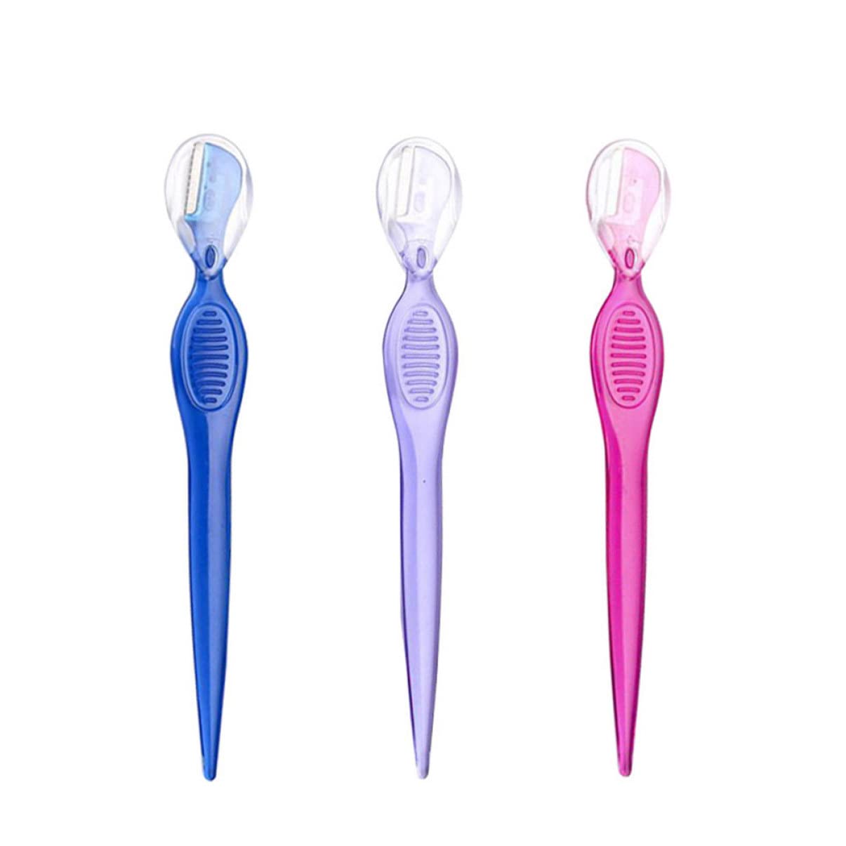 minkissy 3sets Stainless Steel Eyebrow Kit Dermaplaning Razor Grooming Tools for Women 3pcs*3