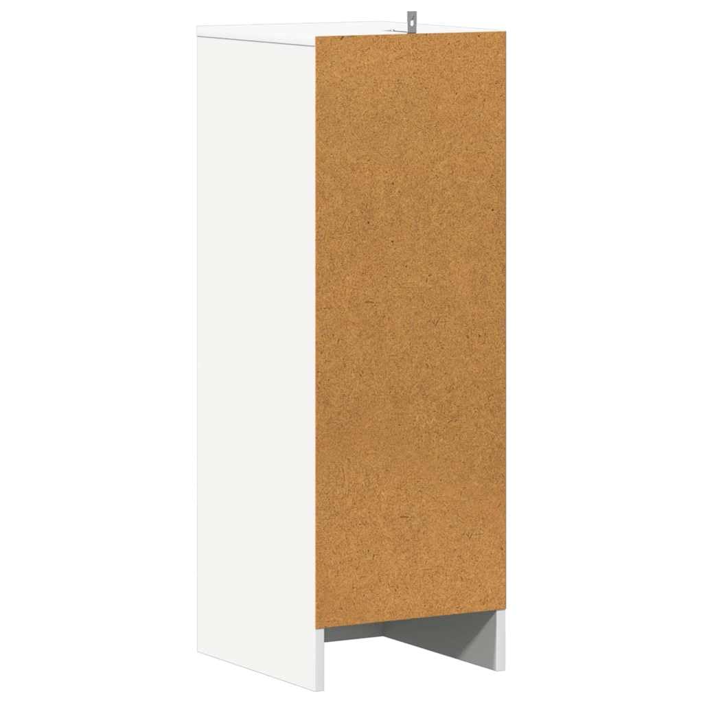 vidaXL Mueble Zapatero Organizador de Zapatos Armario Pasillo Almacenaje Taburete Puf Caja Banco Estantería de Contrachapada Blanco 31,5x35x90 cm