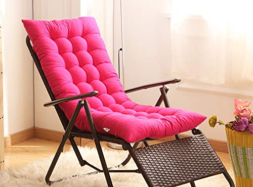 MiXXAR Sun Lounger Cushion Pads Chaise Lounge Cushion Thicken Sanded Soft And Comfortable Patio Garden Deckchair Recliner Lounge Thick Pad Outdoor Seating Cover Portable Multiple Colors Available