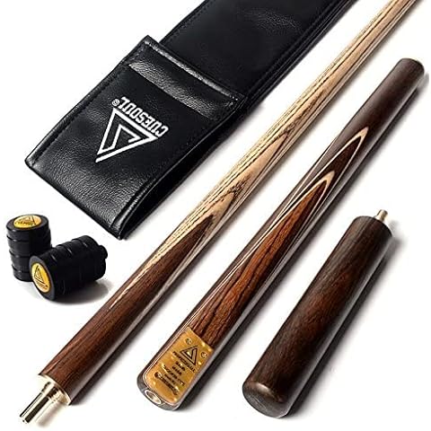 CUESOUL Taco de Billar Articulado de 57 Pulgadas con Extensión/Protector de Articulaciones Cover