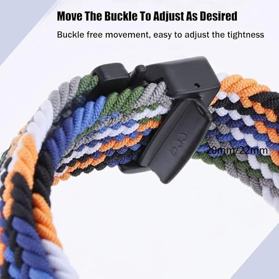 Image of YODI 20MM Strap Band Compatible With Samsung Galaxy Watch 7 /6 /5 /4 40 /44mm Classic,Samsung Watch 5 /5 Pro, Galaxy Watch 4 40mm 44mm / Watch 4 Classic 42mm 46mm Smartwatch Only, Nylon Straps Accessories