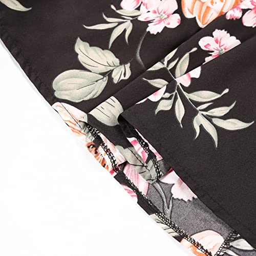 Girl Dress Casual Short Sleeve Girls Summer Dress Floral A-Line Twirly Skater Dress for School Party 10-12 Years…4