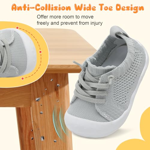 Image of JIASUQI Baby Shoes for Toddler Boys Girls Sneakers Slip on Walking Shoes for Babies