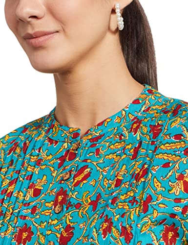 Image of Amazon Brand - Myx Women Cotton Regular Fit Casual Kurti (Available in Plus Sizes)