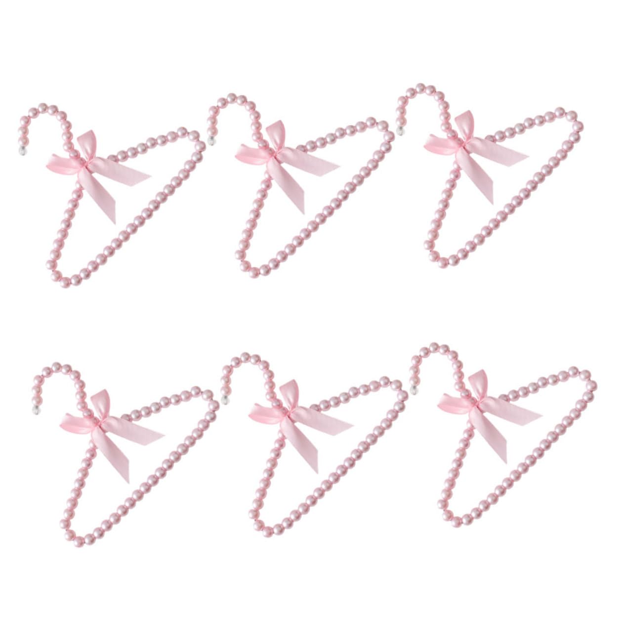 STOBAZA 6Pcs Cute Plastic Hangers for Clothes Small Hangers for Nursery Organization Shape Retention and Stylish Decor for Closets