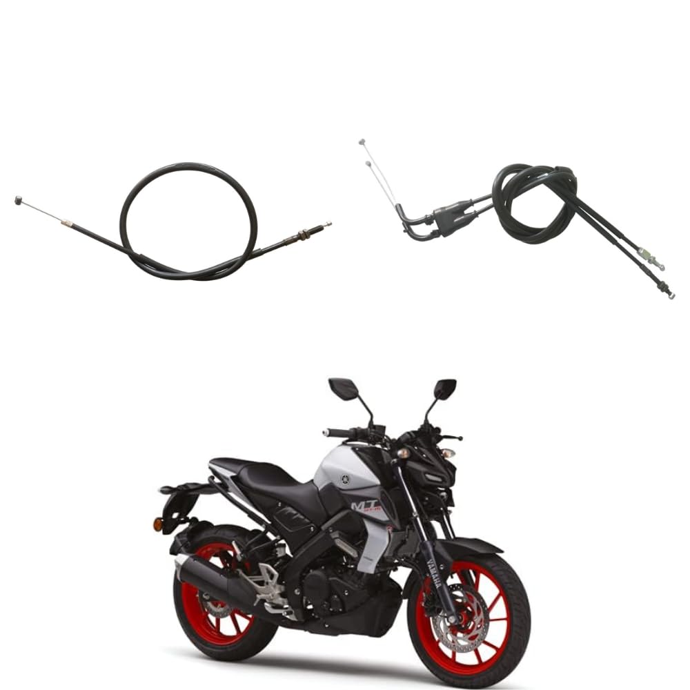 road religion clutch & accelerator cable combo compatible with mt-15 version 1 & version 2 | heavy-duty clutch wire + throttle cable set | oem replacement control cable kit -(rr3088) - (rr3089)