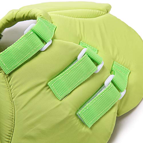 Image of Dog Cone E-Collar Flower Soft Elizabethan Waterproof Grooming Recovery Protective Adjustable Collar for Puppy Small Medium Dogs (L Neck: 13-15in, Green)