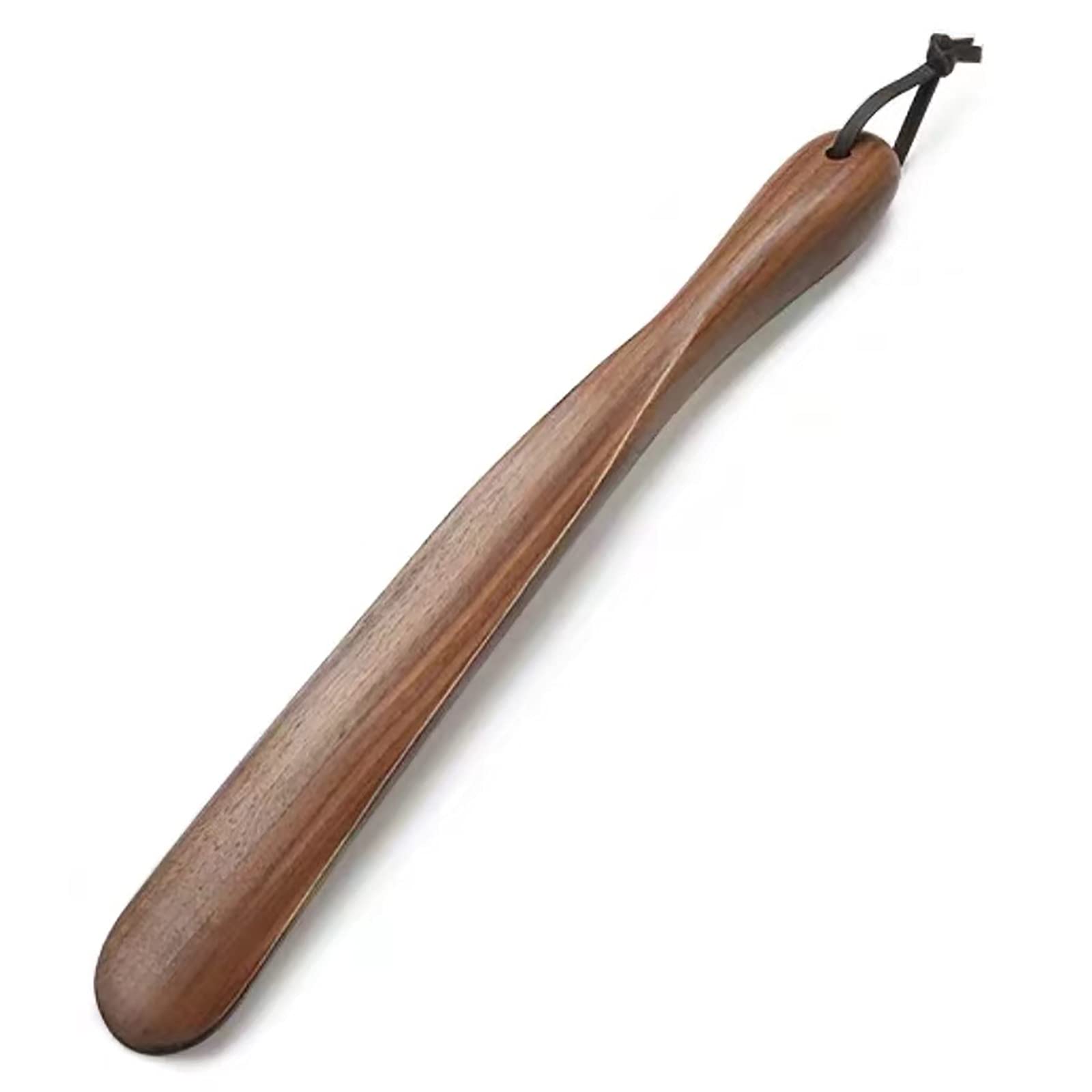 Calzador,calzador de viaje, Calzador de madera, calzadores de mango largo, cómodo levantador de zapatos for botas, zapatos deportivos y de tenis, calzador de madera con mango extra largo for botas y t