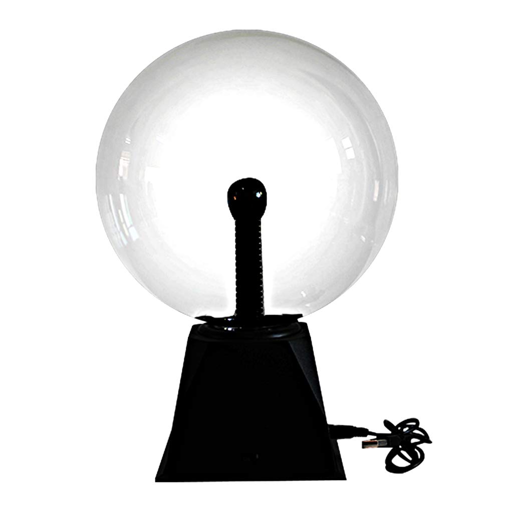 Sfera al plasma divertente sfera scienza globo da tavolo incandescente lampada glitter illuminazione 12,7 cm, 5 pollici