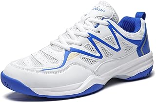 [FKHK] バドミントンシューズ メンズ 幅広 テニスシューズ 体育館 トレーニング 卓球 超軽量 滑り止め 通気性 部活 屋内 人気 室内スポーツ 競技運動靴 中学生 レディース おしゃれ スニーカー クッション性 ユニセックス