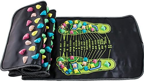 Miniatura 2 de 66.9 "x 13.4" masajeador de pies Acupoint Mat Reflexología Paseo Piedra Dolor Aliviar Acupresión Pie Masaje Mat 175CM* 35CM