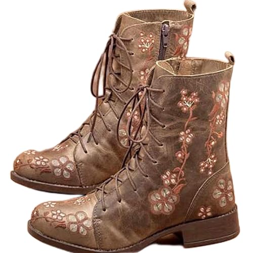 Botines para mujer, de piel negra, de vaquero, Chelsea, con cuñas, botines de caña corta, color negro, para exterior, tacón plano, botas de invierno, gris, botas de mujer