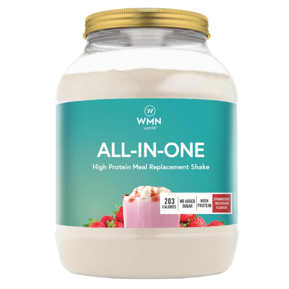 All-in-One Meal Replacement Weight-loss with vitamins & prebiotics (1 Kg, Strawberry Milkshake)