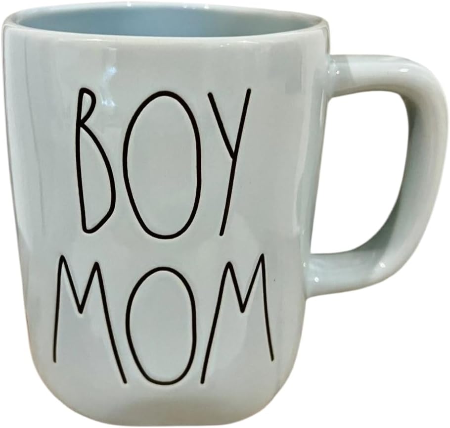 Rae Dunn Mama coffee Mugs (Boy Mom Est. 2023)