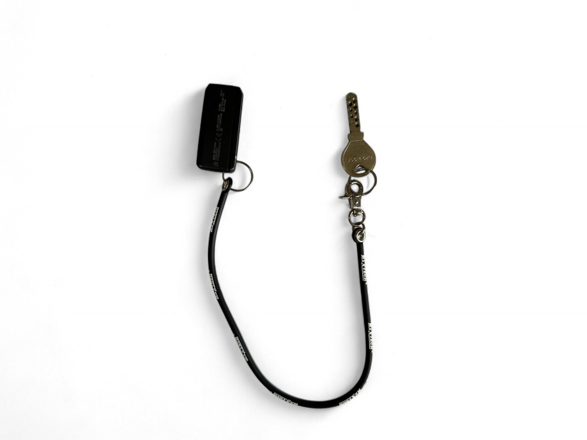 Laccetto Block Shaft Laccio per Chiave Blockshaft Auto Portachiavi n Silicone con Moschettone KeyChain Ganci per Bloccasterzo compatibile con Antifurto Catena per chiavi