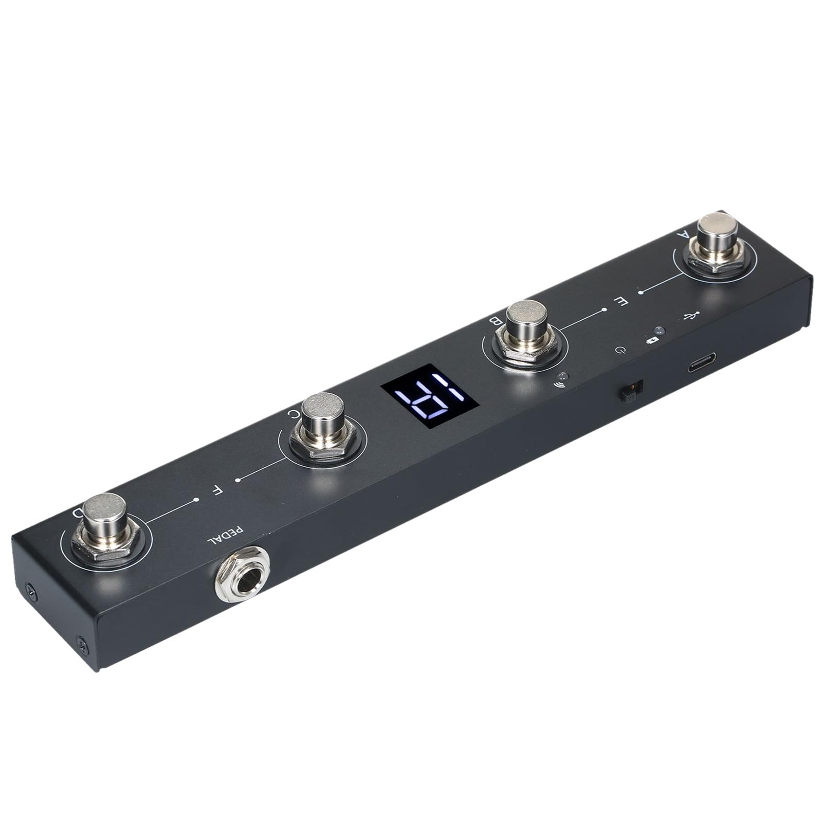 Controlador MIDI inalámbrico Chocolate BT, pedal MIDI portátil recargable con 4 botones, control de aplicaciones