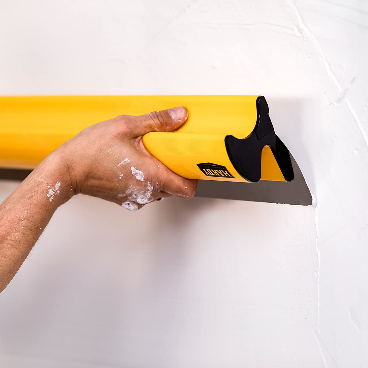 HARDY WORKING TOOLS Gipsspachtel 80 cm - Flächenspachtel aus Rostfreiem Stahl - Spachtel Werkzeug - Japanspachtel - Wandwerkzeuge - Malerspachtel - Profi Fassadenspachtel zum Spachteln, Verputzen