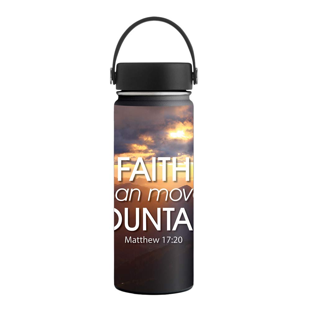 Amazon.com: MightySkins Skin Compatible with Hydro Flask 18 oz. Wide Mouth  - Move Mountains | Protective, Durable, and Unique Vinyl Decal wrap Cover |  Easy to Apply, Remove, and Change Styles |