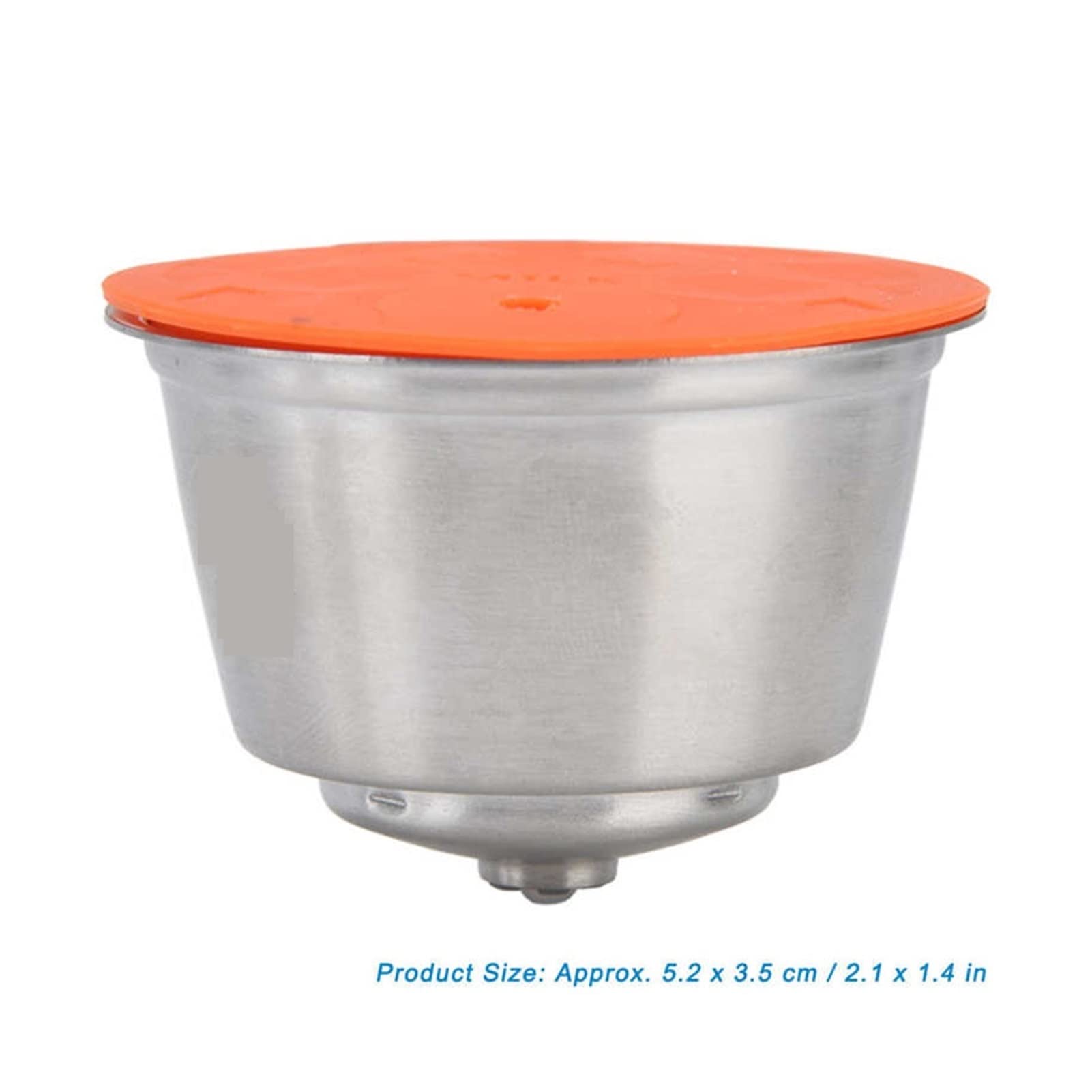 LANGshaw Copa de café de Acero Inoxidable Copa de café Reutilizable Copa de café con cápsula de café con Cuchara de Cepillo Compatible for Dolce Compatible for Gusto Leisurely