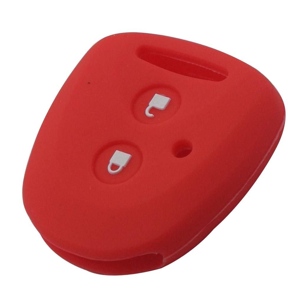 50Pcs/Lot Silicone Key Case For Toyota Avanza Wigo Grand Daihatsu Xenia Perodua Alza Myvi Axia 2 Buttons Protect Cover (Red)