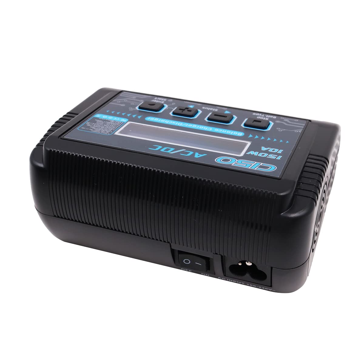 Cargador de batería de polímero de Litio Cargador de Equilibrio Cargador de Control Remoto Entrada de CA/CC Potencia de Carga Ajustable, para 1/10 RC Car Drone RC Tracked Vehicle