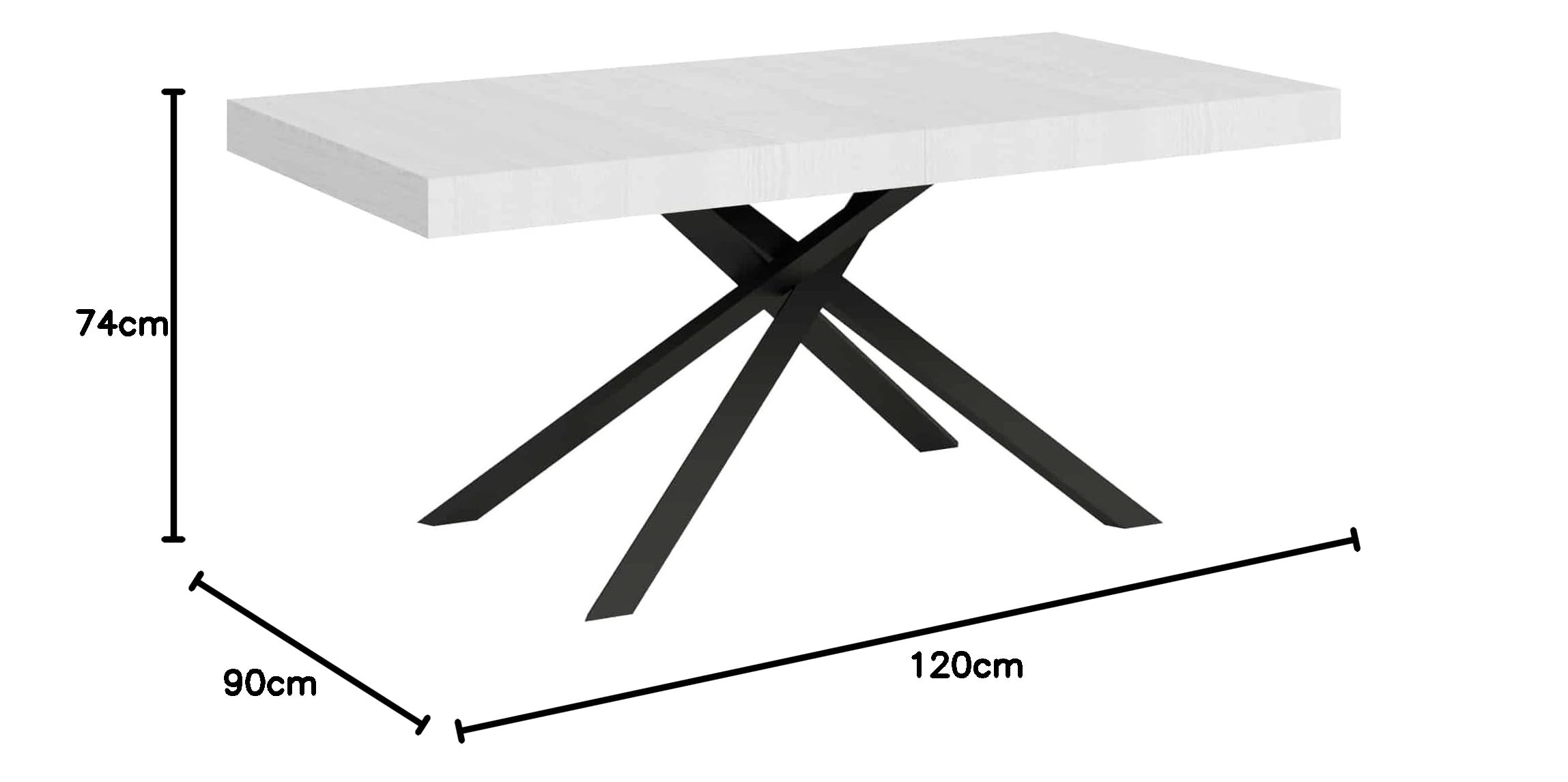 Mesa Extensible Blanca