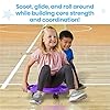hand2mind Green Indoor Scooter Board with Handles, Sit Down Floor Scooter, Gym Activities for Kids, Indoor Recess Games, Sport Scooters, Physical Education Equipment, Gross Motor Toys #3