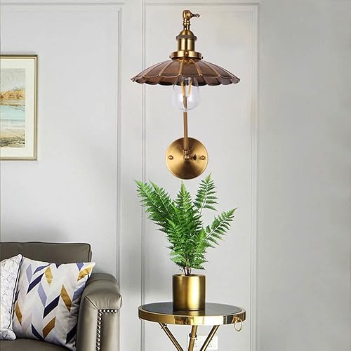 Miniatura 3 de Lámpara de pared ajustable con brazo oscilante, aplique de pared industrial retro, accesorios de iluminación de interior para mesita de noche,