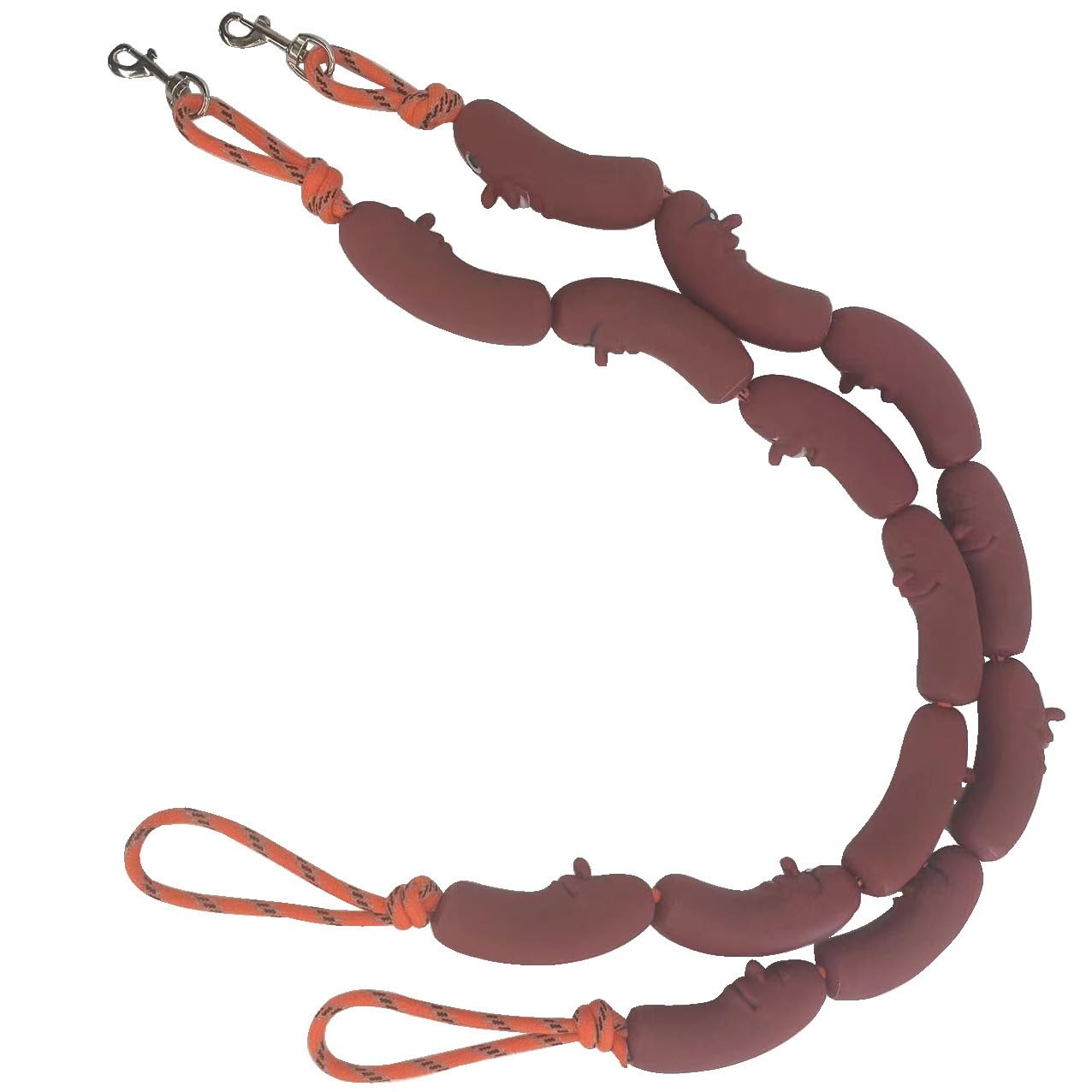 Laisse pour chien saucisse en caoutchouc de 108cm pour balade