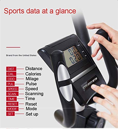 Image of Elliptical Machine Advanced Bicycle Trainer Elliptical Cross Trainer Exercise Bike-Aerobic Fitness Exercise Heart Rate Pulse Sensor Treadmill