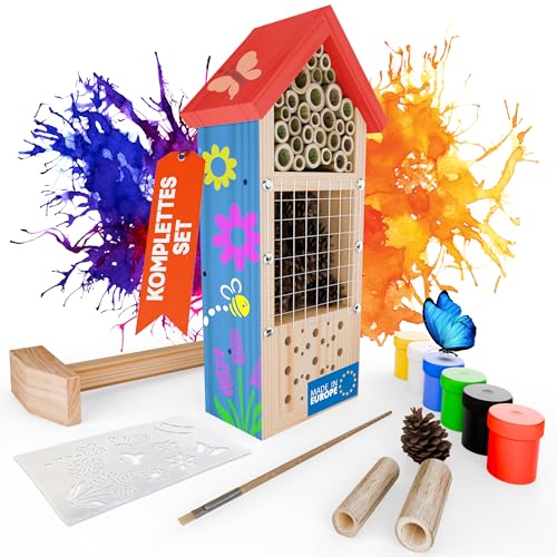 Eli® Insektenhotel Bausatz für Kinder aus Kiefernholz zum...