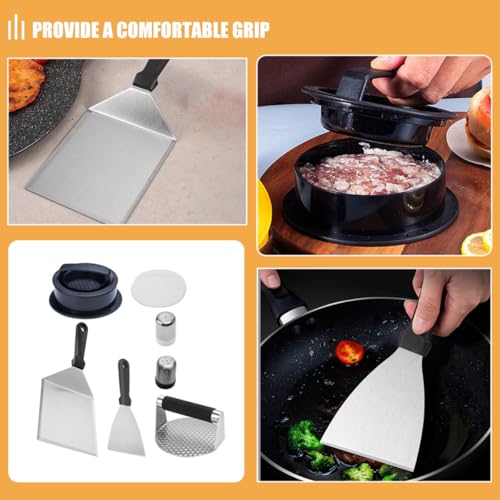Set de herramientas para BBQ DOITOOL acero inoxidable 8 piezas miniatura 3