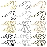 600pcs French Earring Hooks for Jewelry Making,Hypoallergenic Ear Wires Earring Hooks for DIY Craft Earring Making(6 Colors)