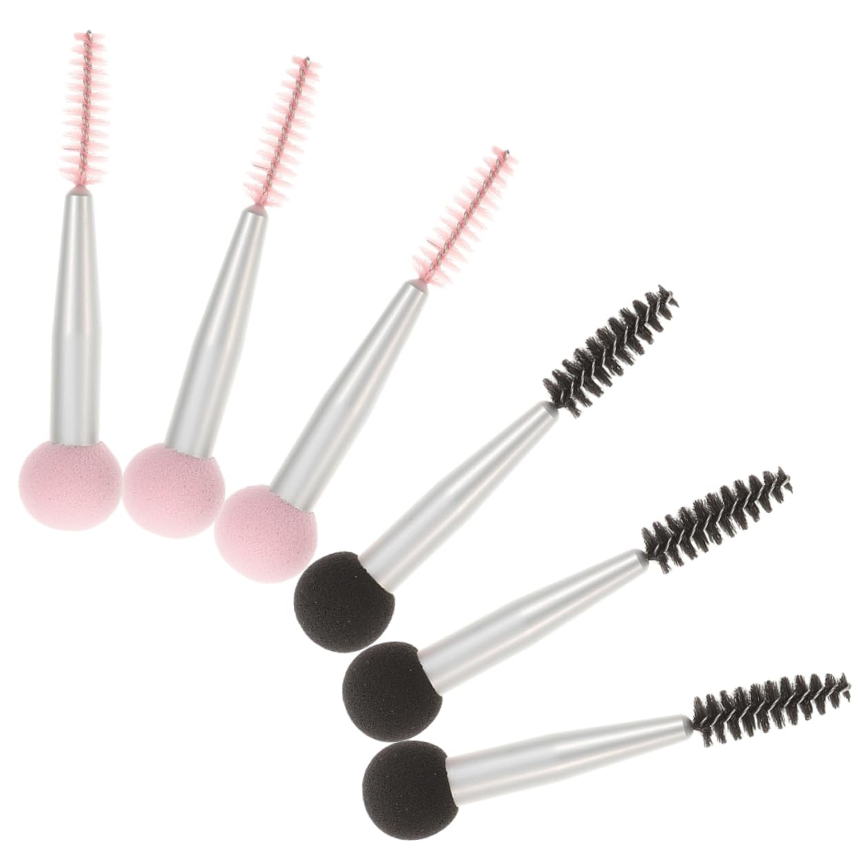 PACKOVE 6Pcs Double Head Makeup Brush with Eyebrow and Eyelash Applicators Versatile Sponge Makeup Tools for and Professional and Sponges