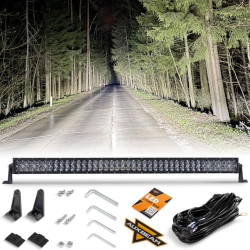 Image of Auxbeam 42 Inch 240W LED Light Bar, 5D Lens Off Road Double Row Lights