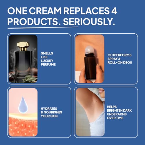 Image of imfresh Heartrush | Deodorant Cream For Whole body (Pack of 3) | Long Lasting Odour Control | Helps brighten underarms | No Aluminium /Parabens 75gm each | As Seen on Shark Tank