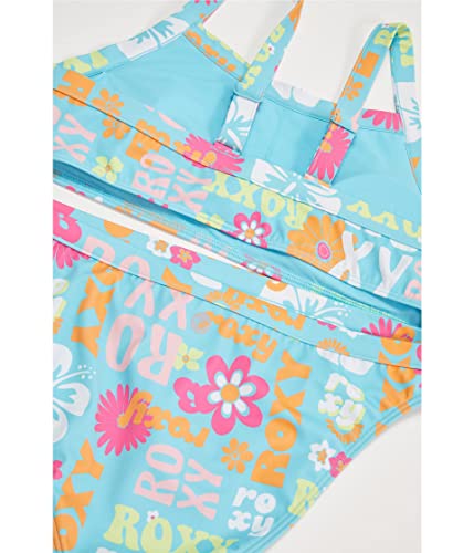 Image of Roxy Girls' Island Trip Crop Top Swimsuit Set