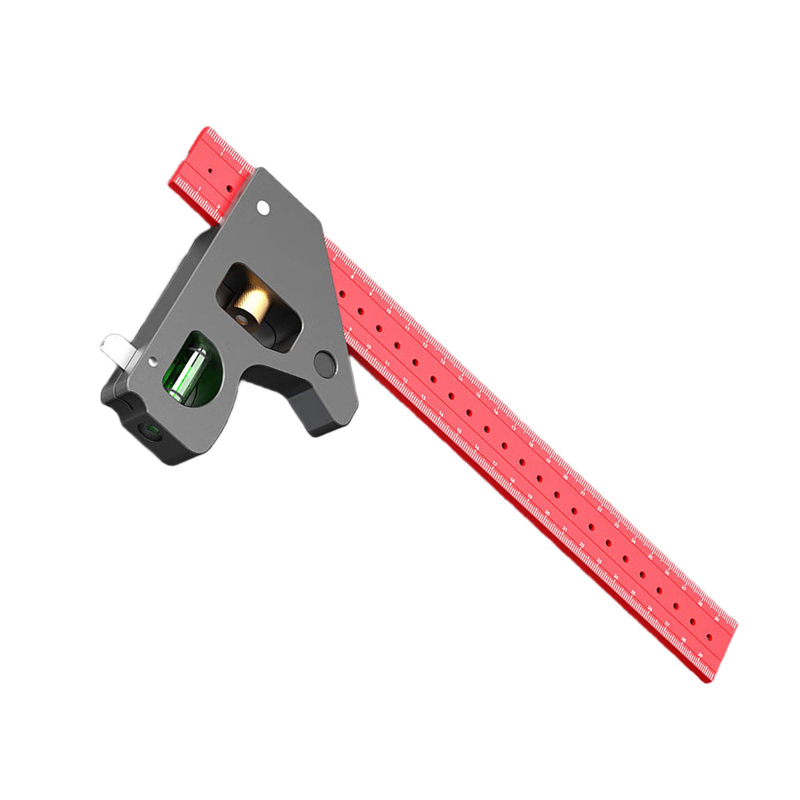 Aluminum Alloy Multifunction Carpenter Measurement Square for Woodworking Furniture Making and Renovations Combination Square Set
