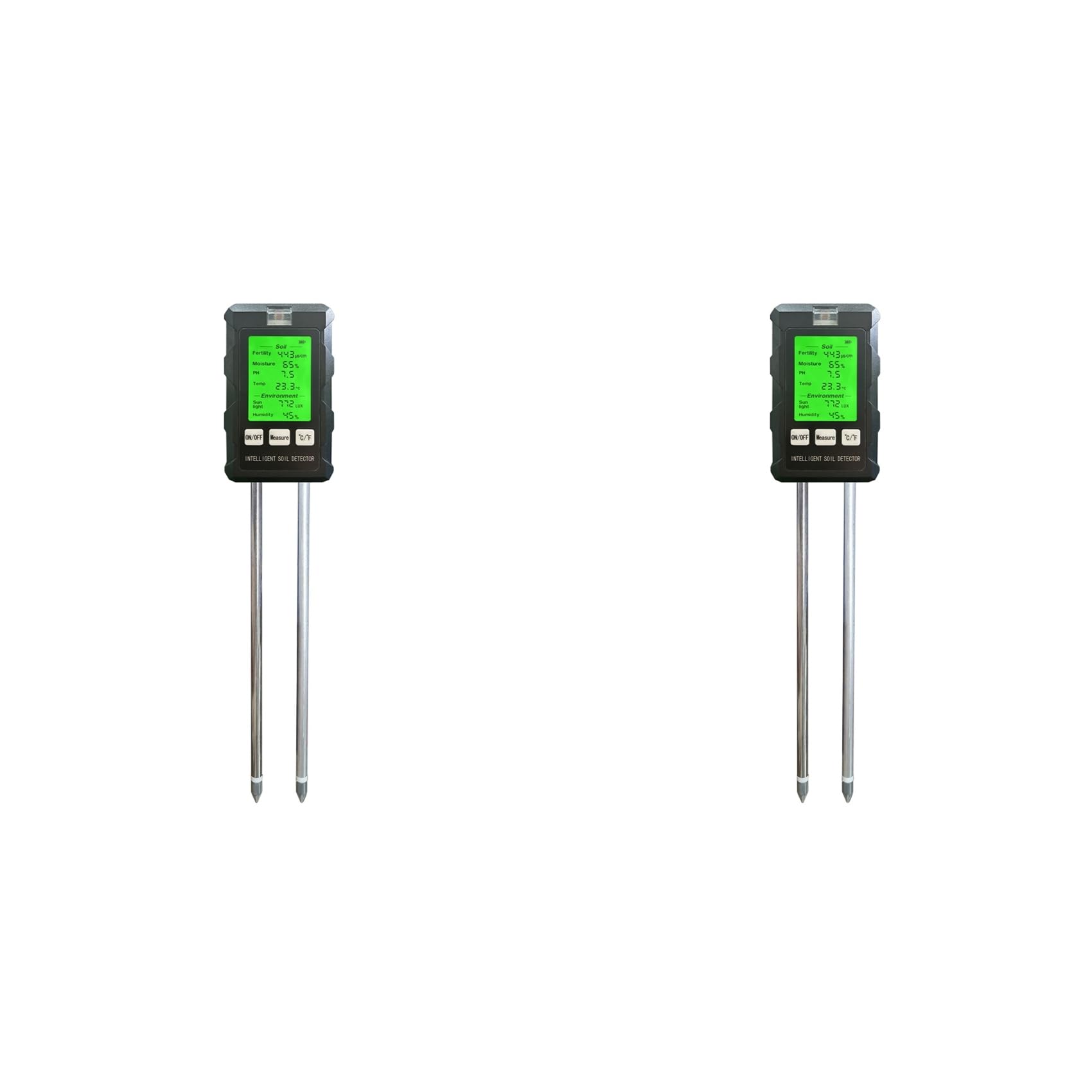 Jnchdghwa As Shown 2X 6 In 1 Multifunctional Soil Tester Soil Fertility Ph Temperature Humidity Sunlight Air Moisture Detector
