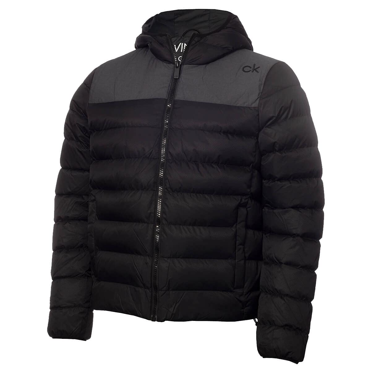 Calvin Klein Men's Black/Charcoal Padded Jacket - Xxl