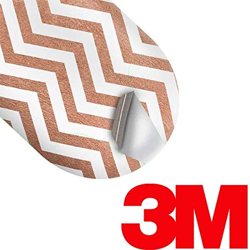 Skinit Decal Audio Skin Compatible with Galaxy Buds+ - Officially Licensed Originally Designed Rose Gold Chevron Design