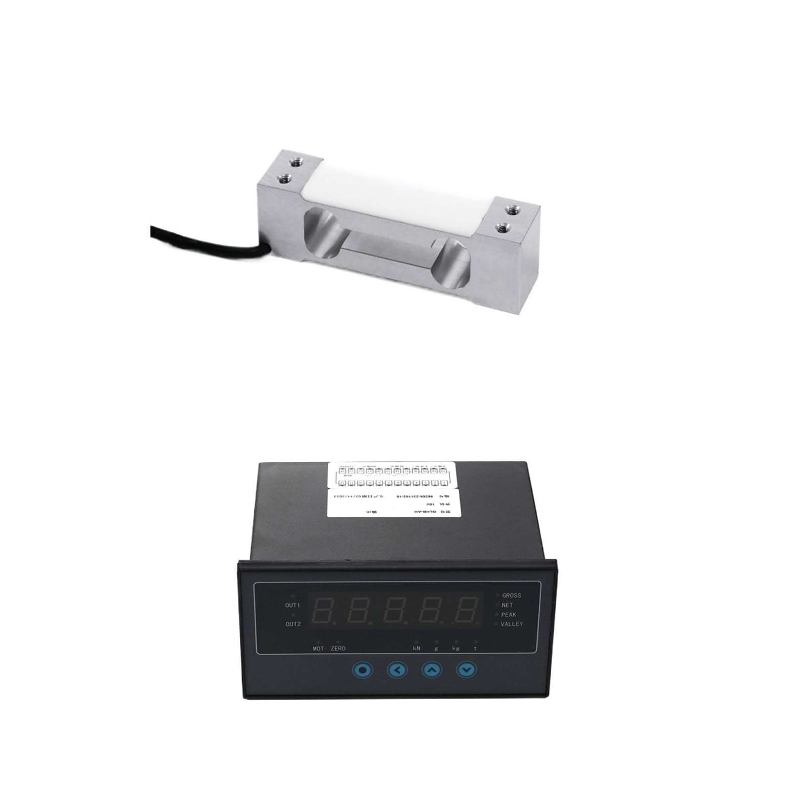 JJHQOKYNA Load Cell Sensor with Indicator Display Tension Compression and Weight Pressure Sensors Pull 5KG 10KG 20KG(5KG and Indicator)