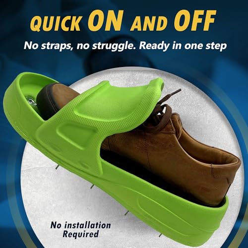 Spike Shoes for Epoxy Flooring – Epoxy Floor Spiked Shoes, Slip-On Epoxy Shoes Spikes for Garage Epoxy Floor Coating Kit, Fits Over Work Boots, Medium, 1 Pair.2