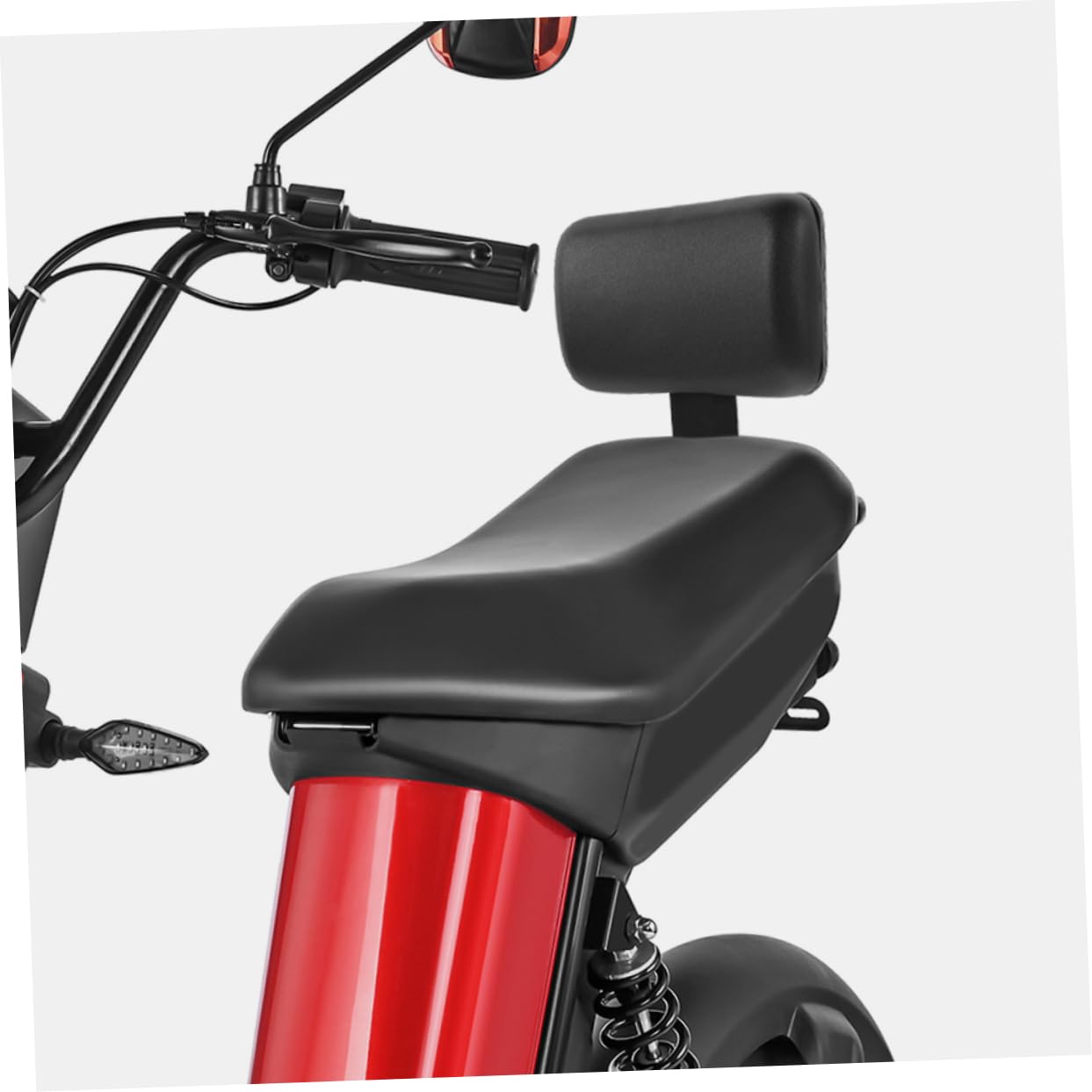 Happyyami 2pcs Electric Bike Seat Saddle Backrest Saddle for e Bike Universal Rear Rest Sponge Padding Safety and Comfortable