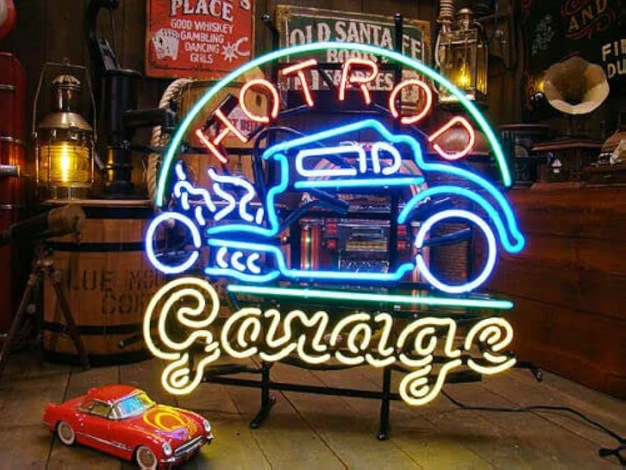 ホットロッドガレージ HOT ROD GARAGE ネオンサインネオン管室内装飾 ホットロッドガレージ ネオンサイン 通販商品ページ