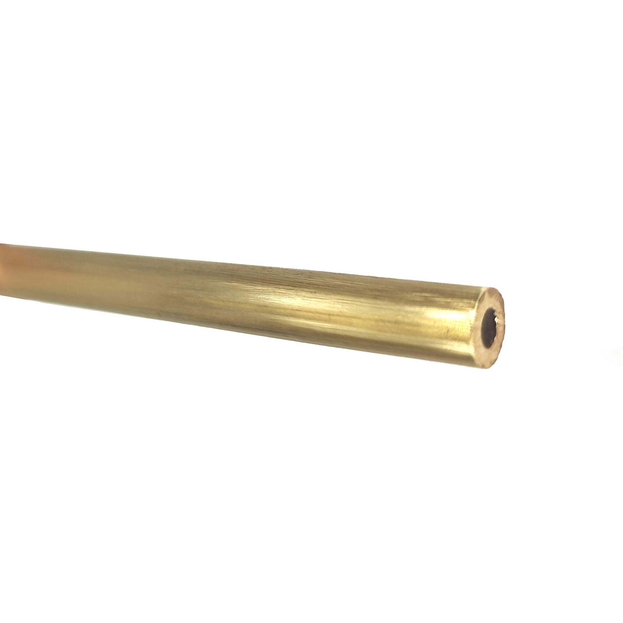 Fabricación Tubo de latón de gran tamaño, modelo de tubo de pared gruesa, grueso resistente a alta presión, 5mm, 50mm de diámetro industrial(OD 50 x ID 46mm 24cm)