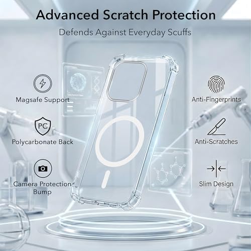 Image of Jkobi Shockproof Crystal-Clear Back Cover for Vivo V70 | Vivo V70 Elite 5G (Magsafe Wireless Support | Drop & Camera Protection | Hard Polycarbonate)