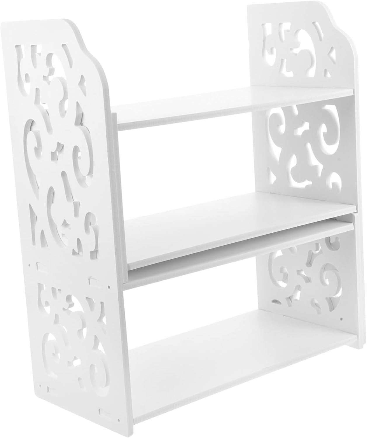 Veemoon Wooden Bookshelf Retractable Bookshelf Wood Desktop