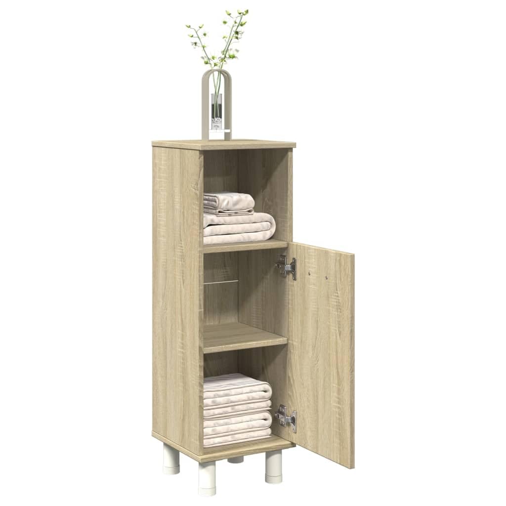 Armario de baño Madera ingeniería marrón Roble 33x33x120,5 cm, Muebles De Baño, Mueble Baño Auxiliar, Columna Baño, Auxiliares para Baños - 842470