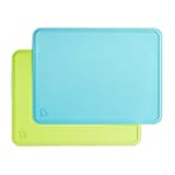 Spotless™ Silicone Placemats for Kids, 2 Pack, Blue/Green